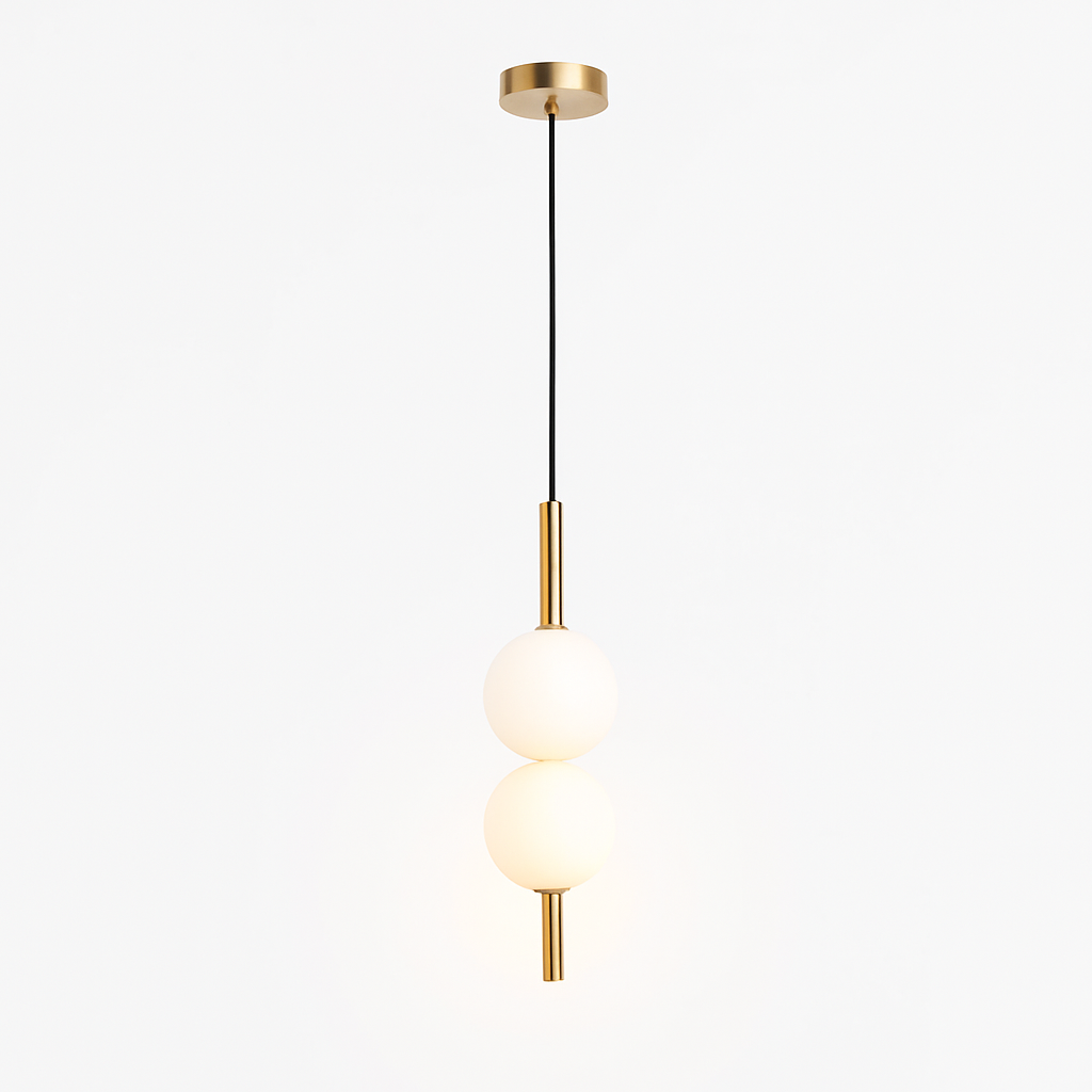 Quintara | Minimalist Vertical Tube Globe Form Pendant Light