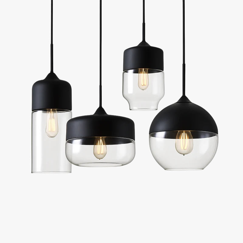 Verphine | Modern Industrial Glass Metal Loft Pendant Light