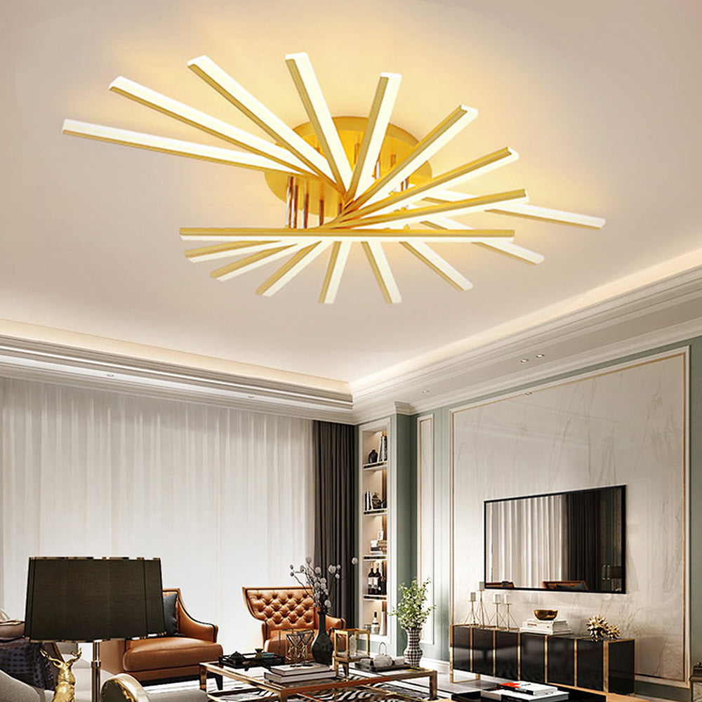 Astra | Modern Nordic Starburst Metal Ceiling Light