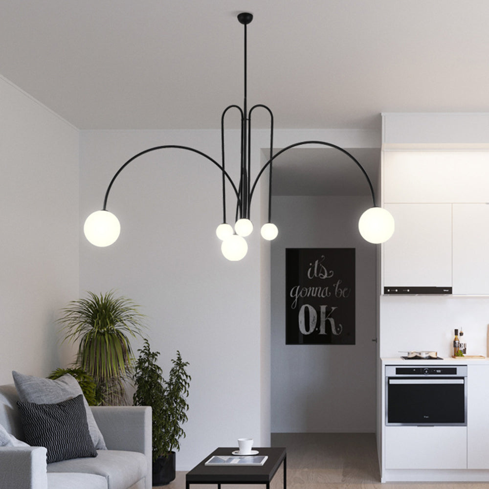 Elvandar | Minimalist Multi Sphere Globe Cluster Pendant Light