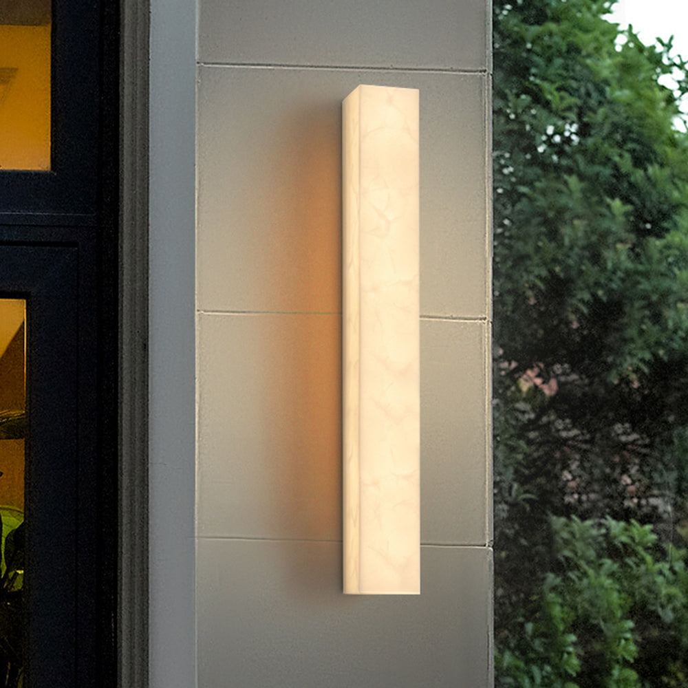 Aerisvall | Modern Geometric Slim Rectangular Outdoor Wall Light