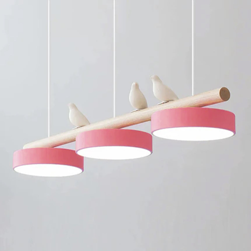 Aves | Modern Wood and Resin Bird Inspired Pendant Light