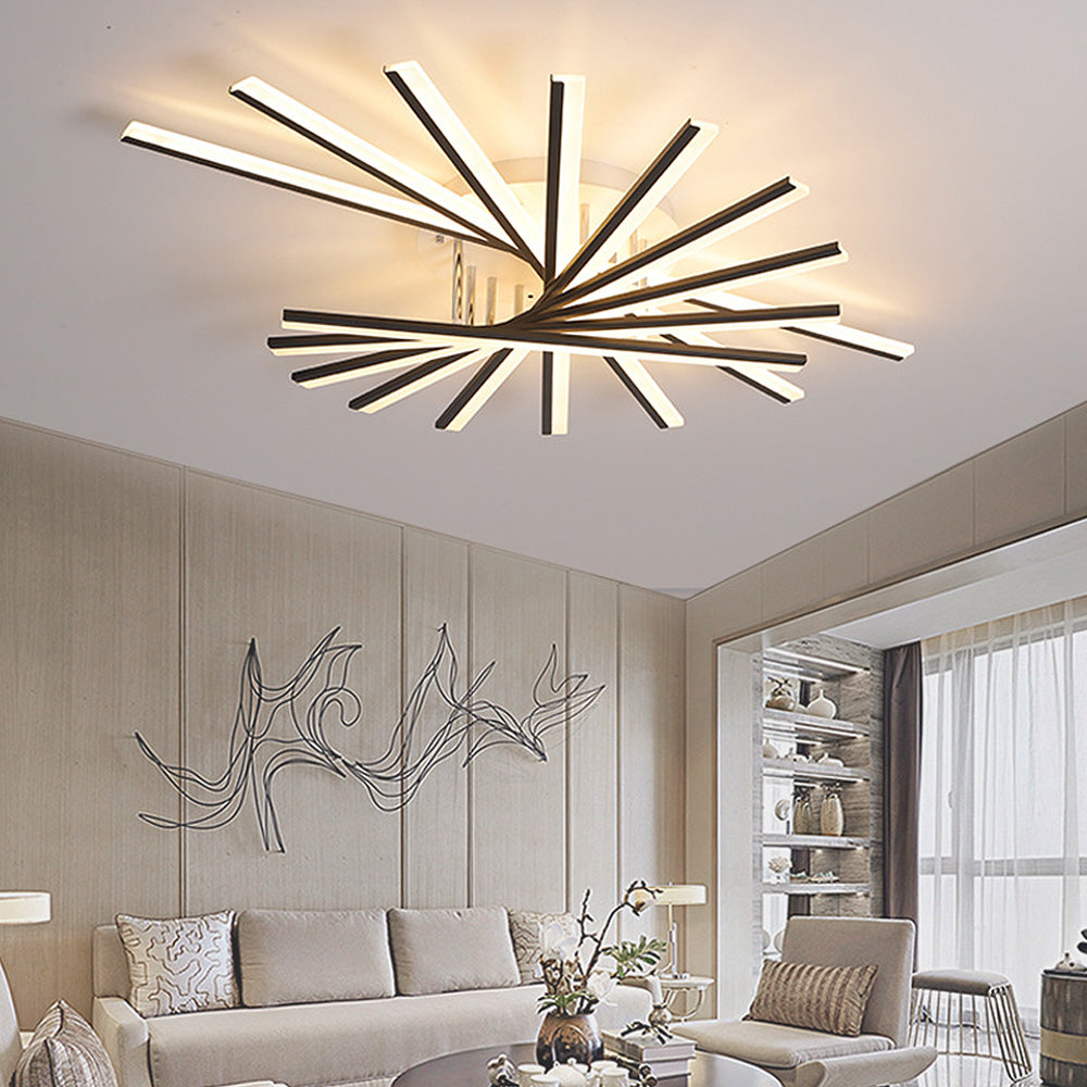 Astra | Modern Nordic Starburst Metal Ceiling Light