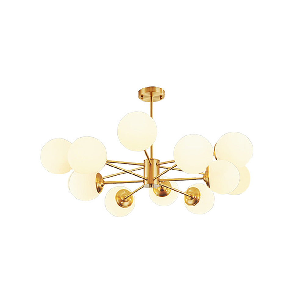 Aurum | Modern Multi-Light Frosted Glass Globe Sputnik Chandelier