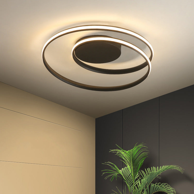 Spira | Sleek Minimalist Spiral Ring Flush Mount Ceiling Light