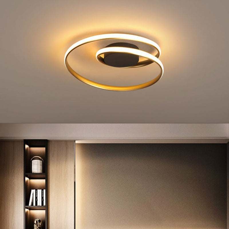 Spira | Sleek Minimalist Spiral Ring Flush Mount Ceiling Light