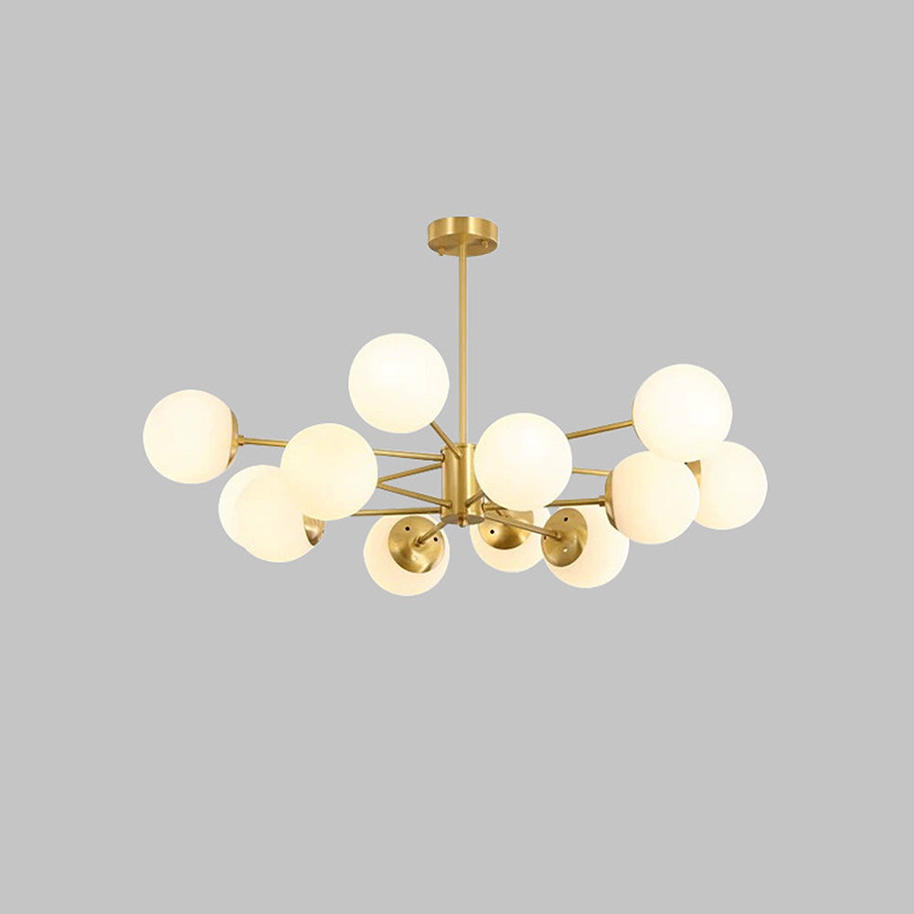 Aurum | Modern Multi-Light Frosted Glass Globe Sputnik Chandelier
