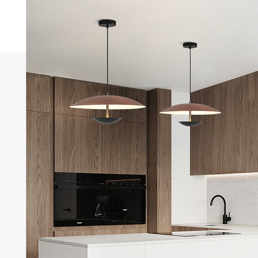 Thaluo | Minimalist Nordic Frisbee Silhouette LED Pendant Light