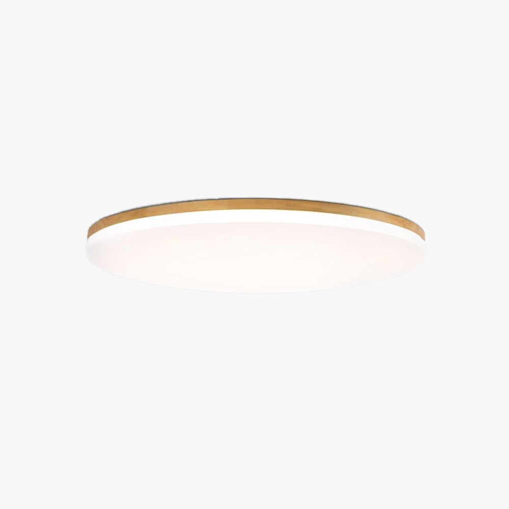 Aevum | Oval Scandinavian Oak Flush Mount Ceiling Light