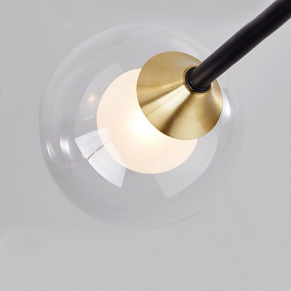 Lythara | Cascading Drop Silhouette Geometric Glass Globe Pendant Ceiling Light
