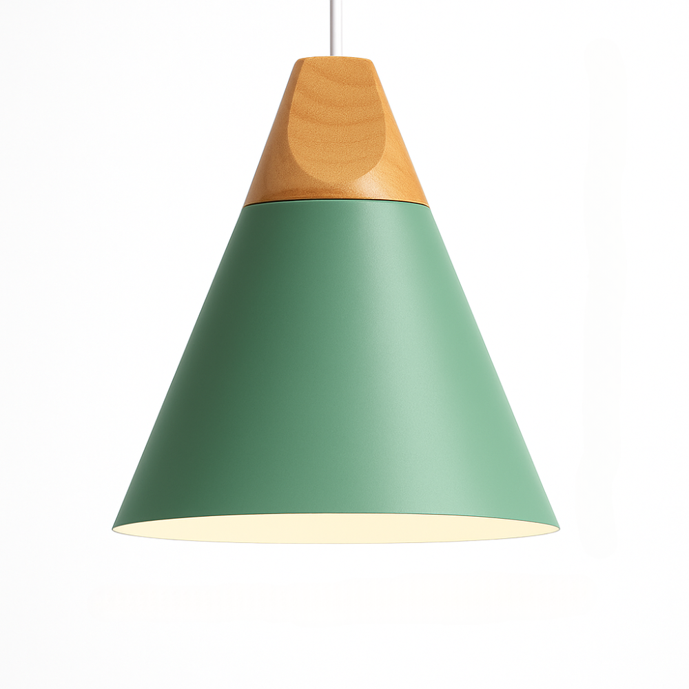 Virelo | Modern Nordic Metal And Wood Pendant Light