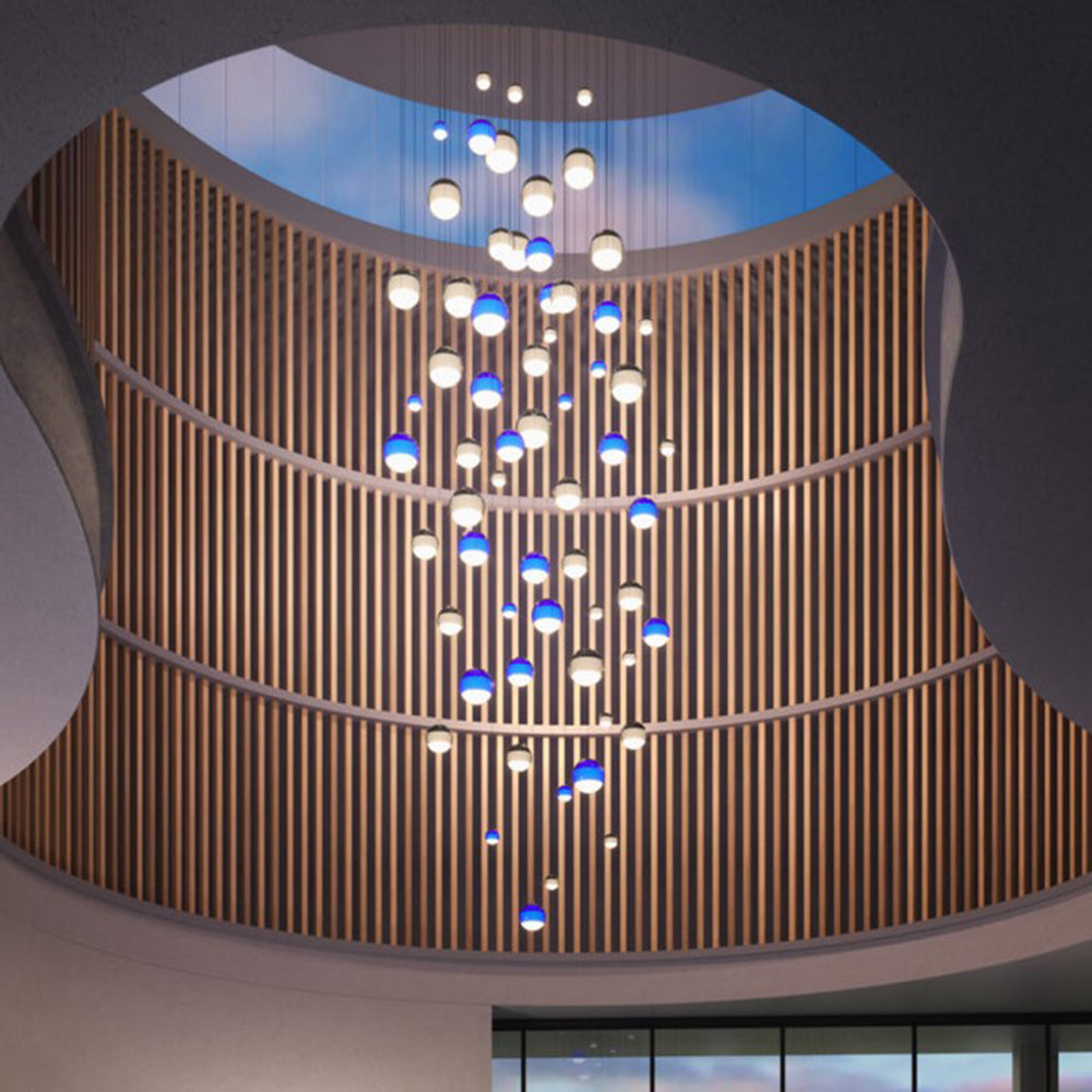 Lithose | Artistic Spherical Bubble Glass Pendant Light