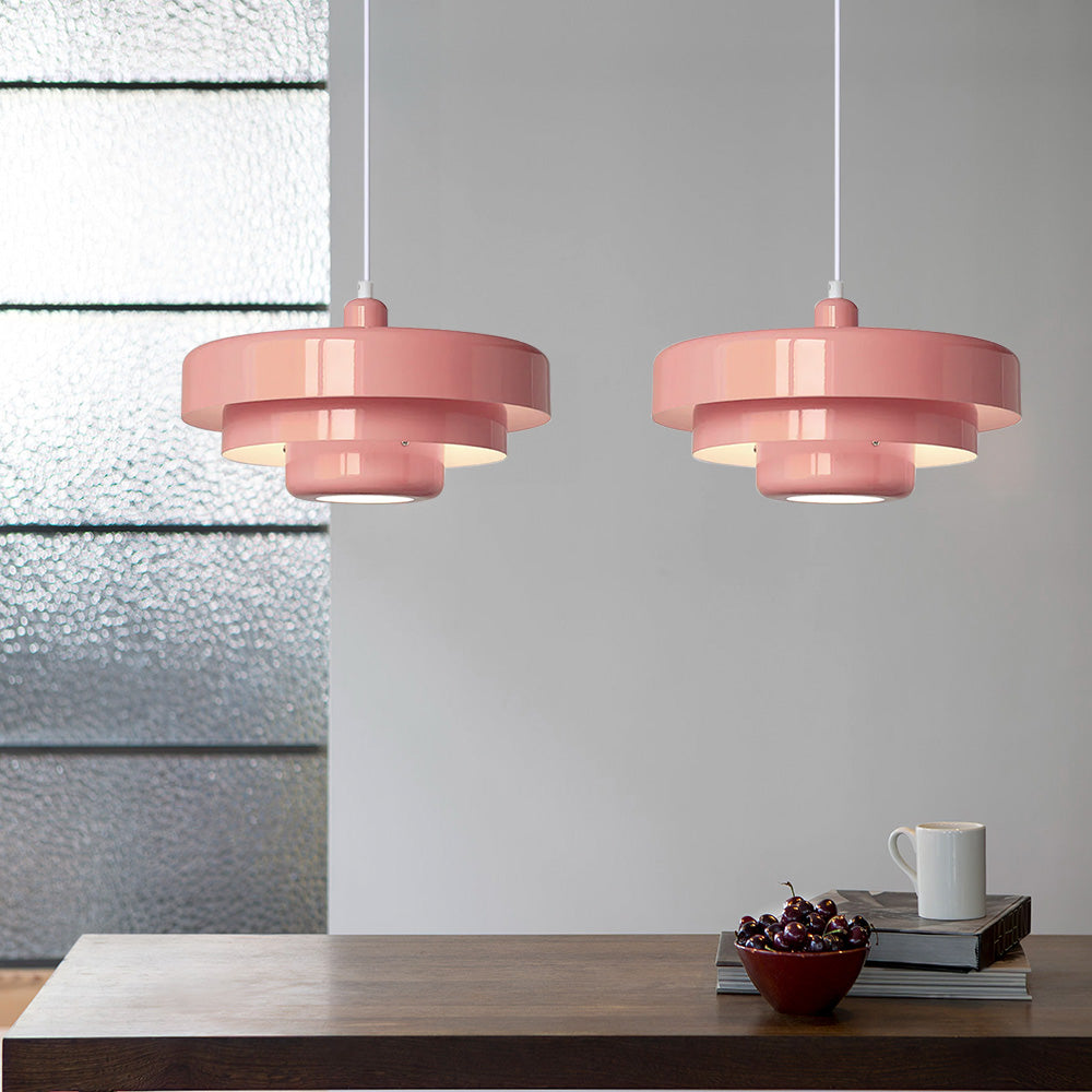Retrova | Mid Century Modern Layered Iron Pendant Light