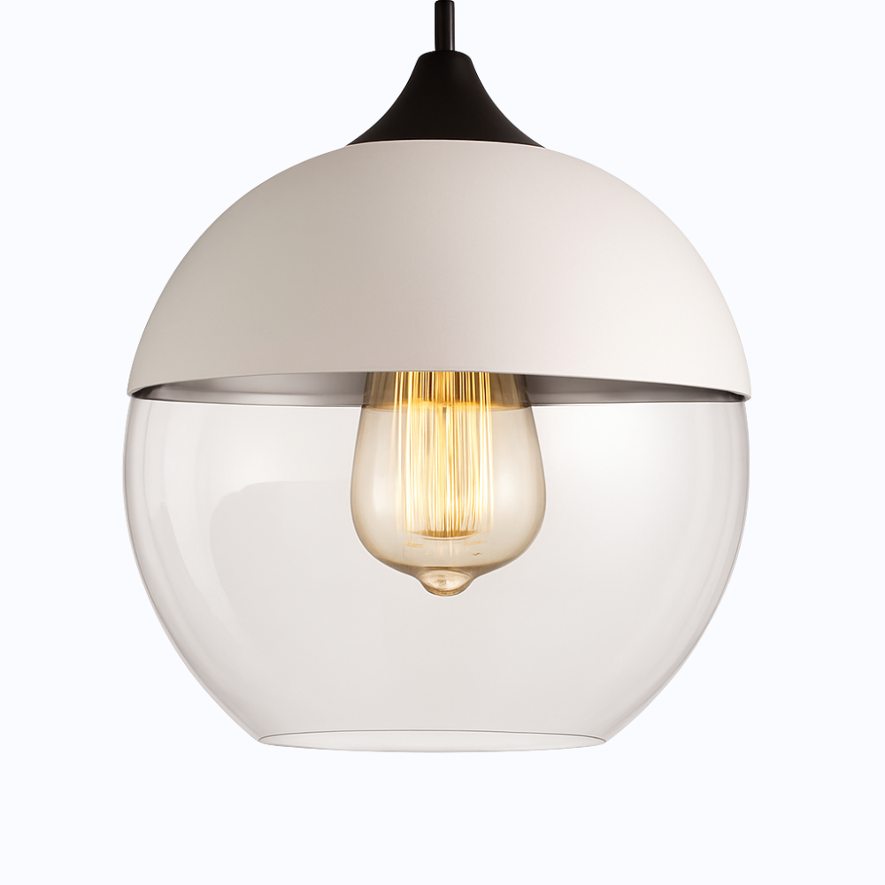 Verphine | Modern Industrial Glass Metal Loft Pendant Light