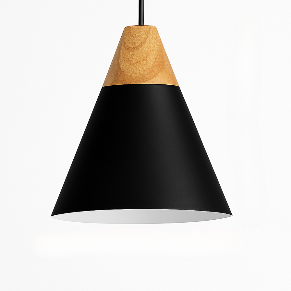 Virelo | Modern Nordic Metal And Wood Pendant Light