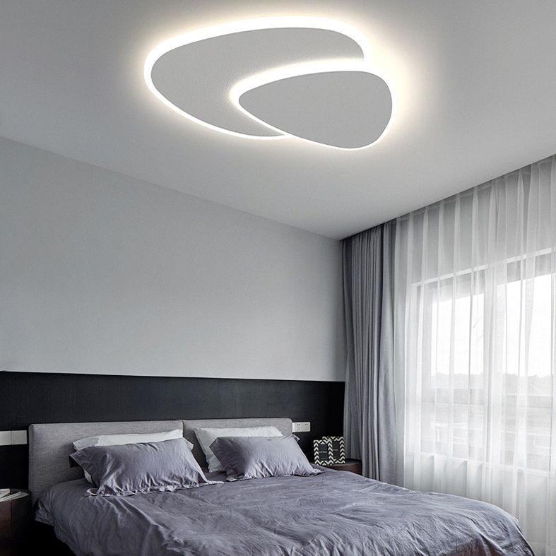 Vylund | Sleek Geometric Triangular Silhouette Flush Mount Ceiling Light
