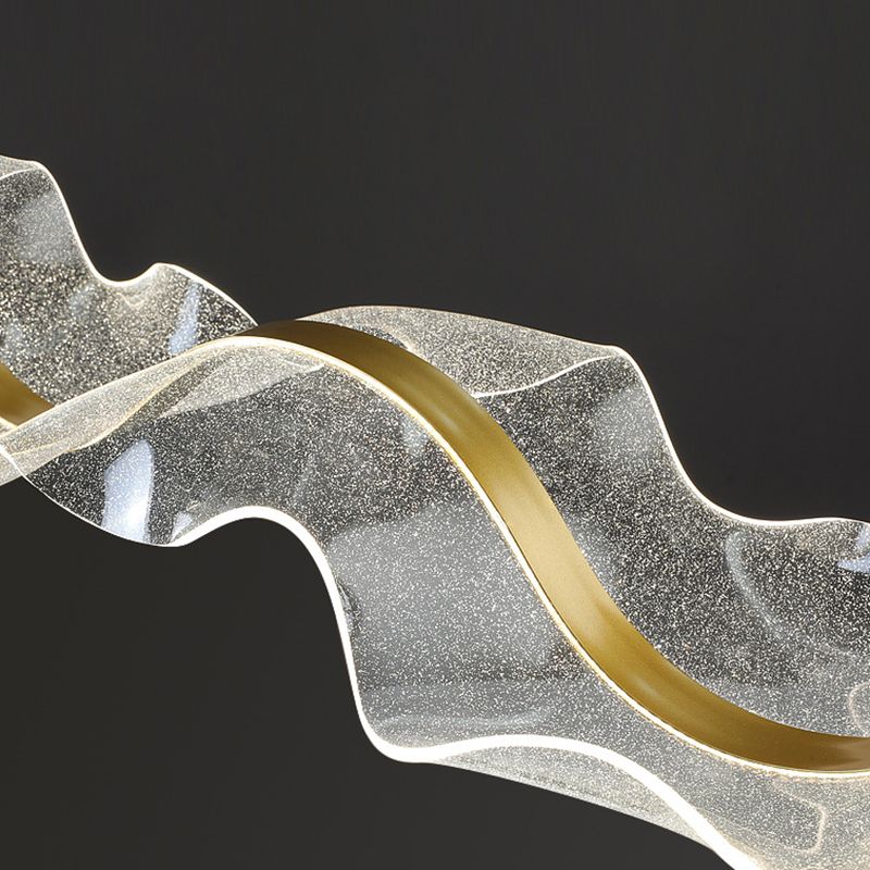 Selora | Linear Sinuous Wave Ribbon Pendant Light