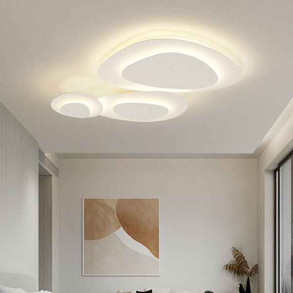 Lyravall | Modern Cloud Silhouette Metal Flush Mount Ceiling Light