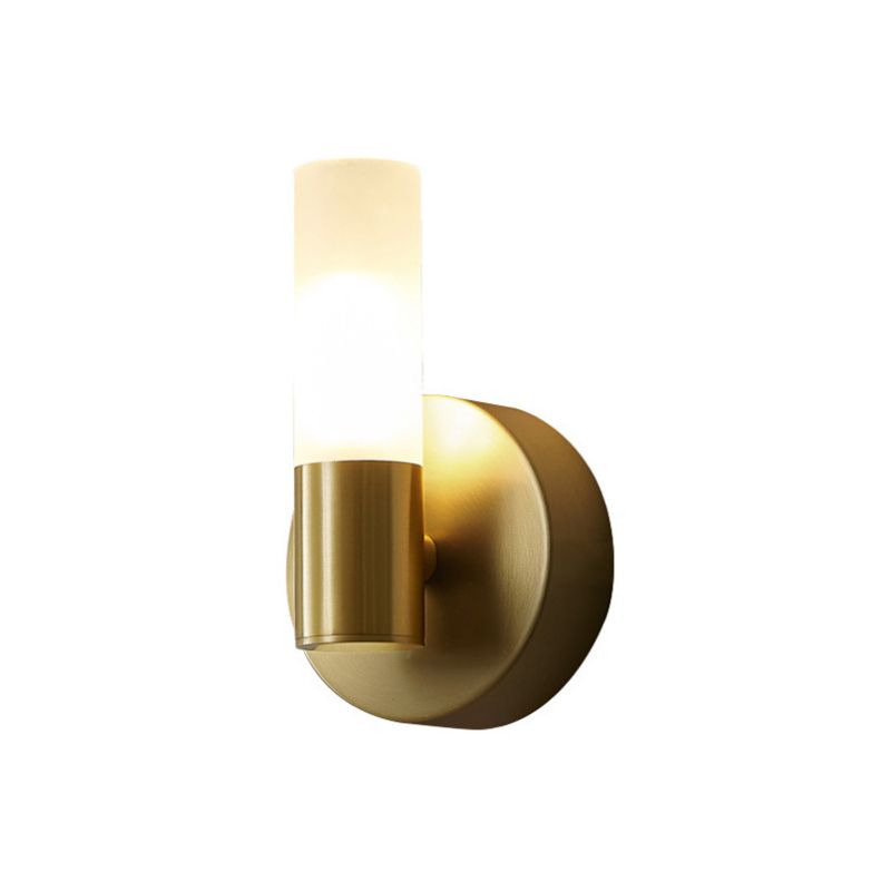 Aerisvold | Modern Cylindrical Acrylic and Metal Wall Light