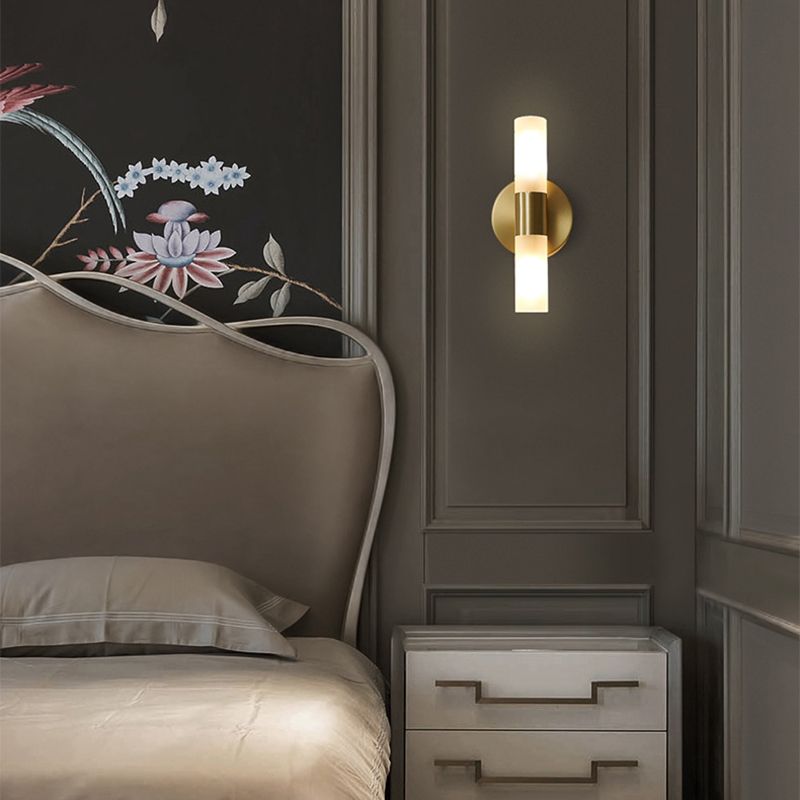 Aerisvold | Modern Cylindrical Acrylic and Metal Wall Light