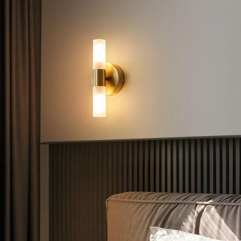 Aerisvold | Modern Cylindrical Acrylic and Metal Wall Light