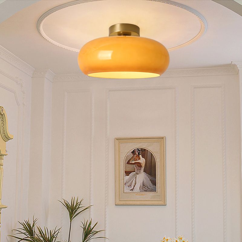 Aerisun | Minimalist Ambient Circular Glass Flush Mount Ceiling Light