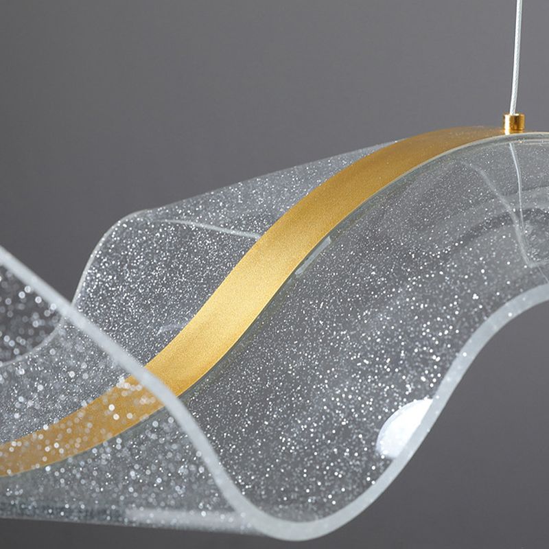 Selora | Linear Sinuous Wave Ribbon Pendant Light