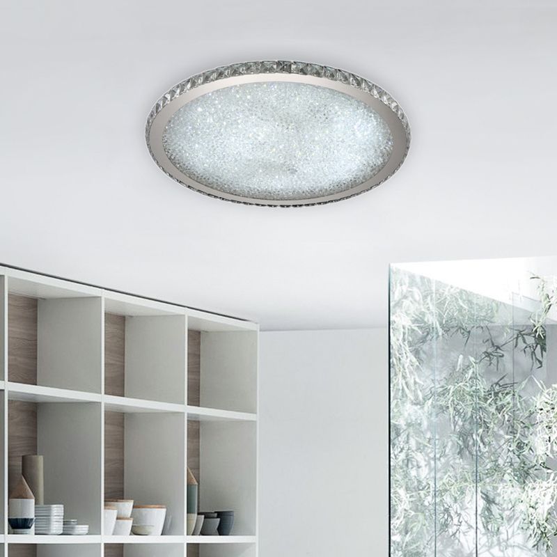 Aurum | Circular Crystal Jewel Flush Mount Ceiling Light