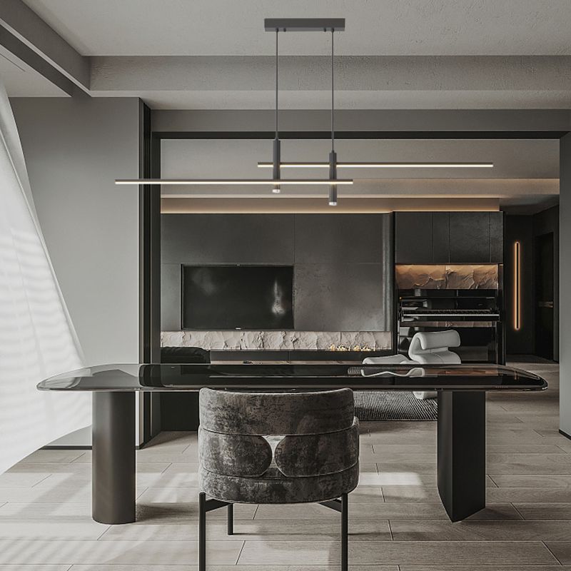 Solvorn | Linear Minimalist Cylindrical Spotlight Pendant Light