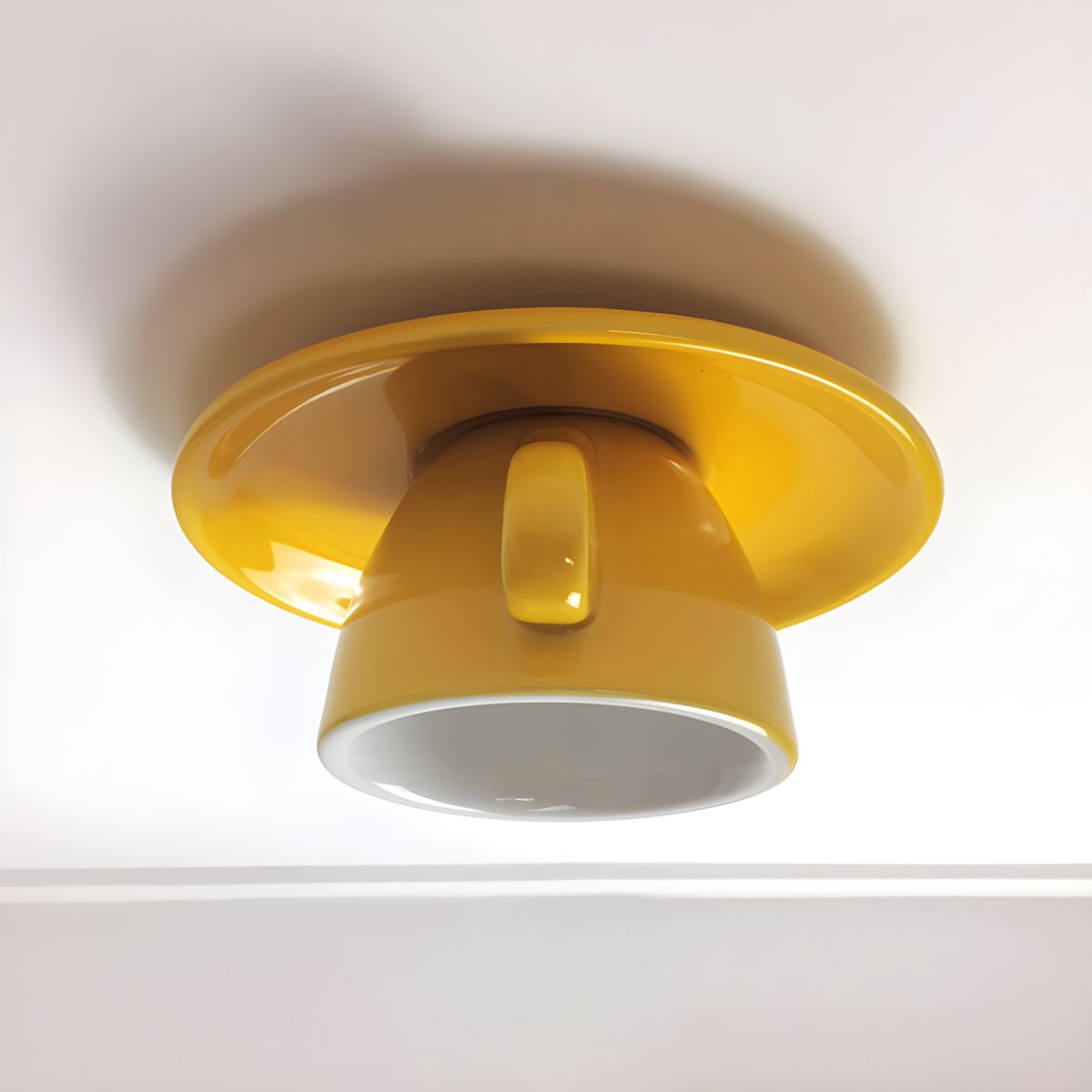 Valentina | Modern Ceramic Coffee Cup Flush Mount Ceiling Light