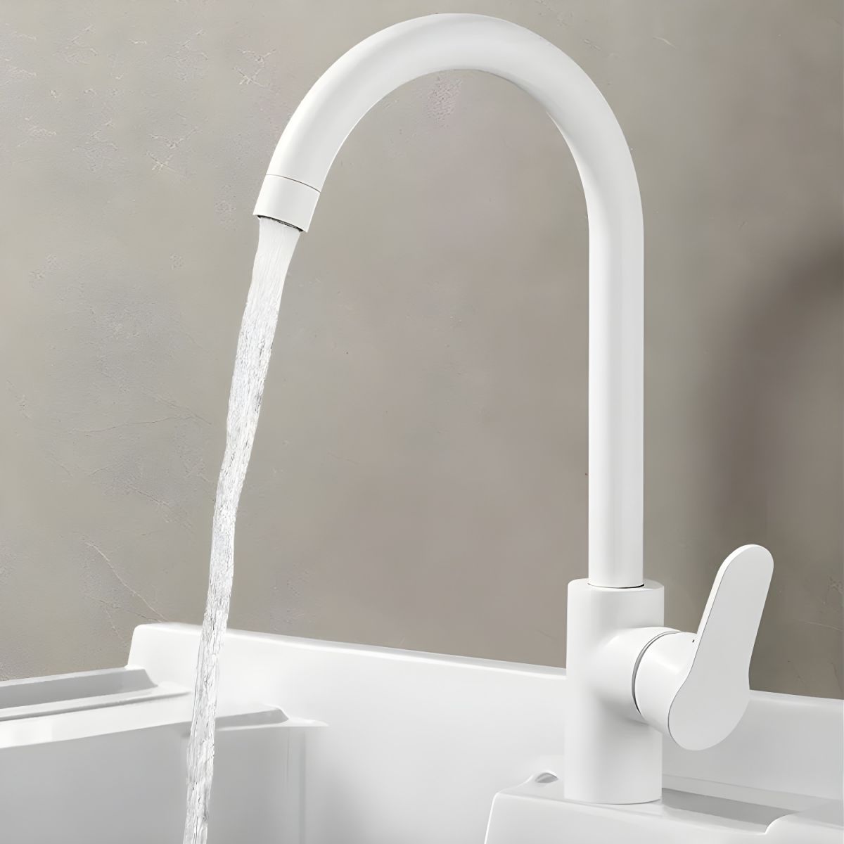 Halvike | Modern High Arc Swivel Spout Kitchen Sink Mixer Tap