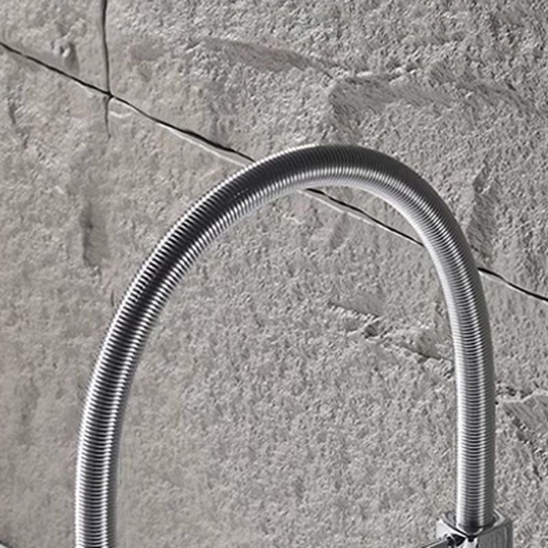 Alvonde | Industrial Arched Spring Spout Single Lever Kitchen Sink Mixer Tap
