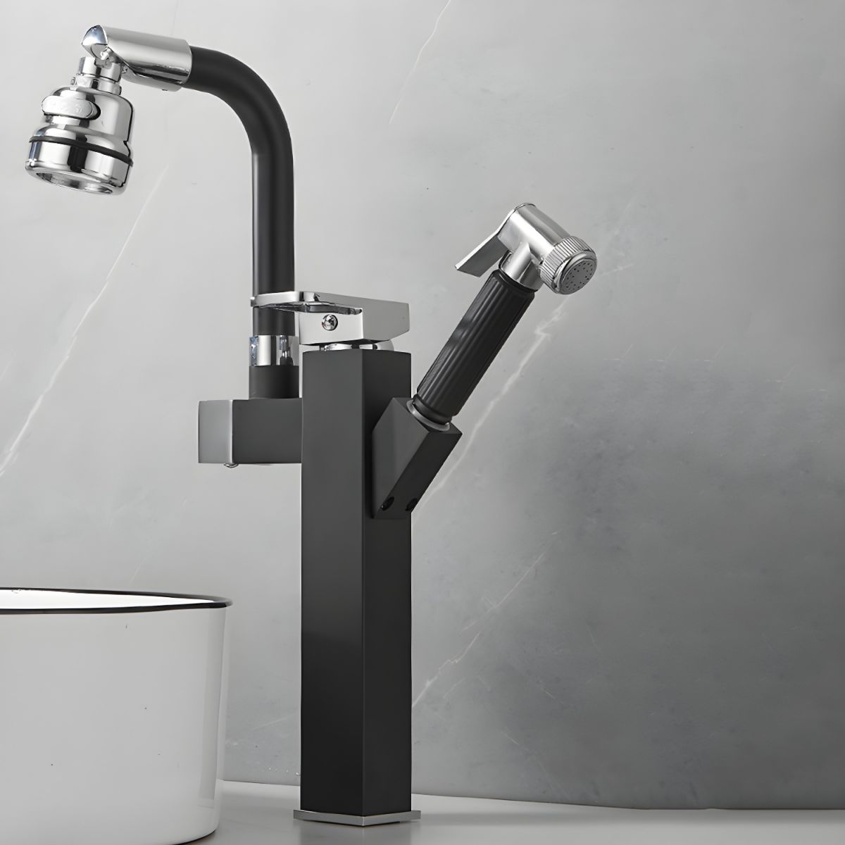 Sylthor | Luxury Swivel Spout High Arc Vessel Bathroom Sink Tap
