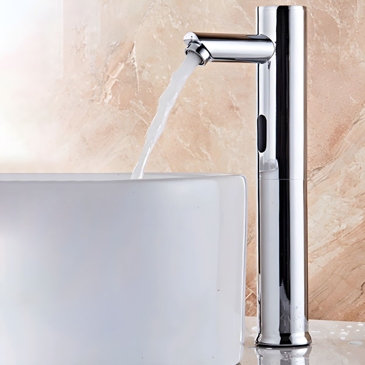 Strovic | Tall Modern Touchless Motion Sensor Vessel Bathroom Sink Tap