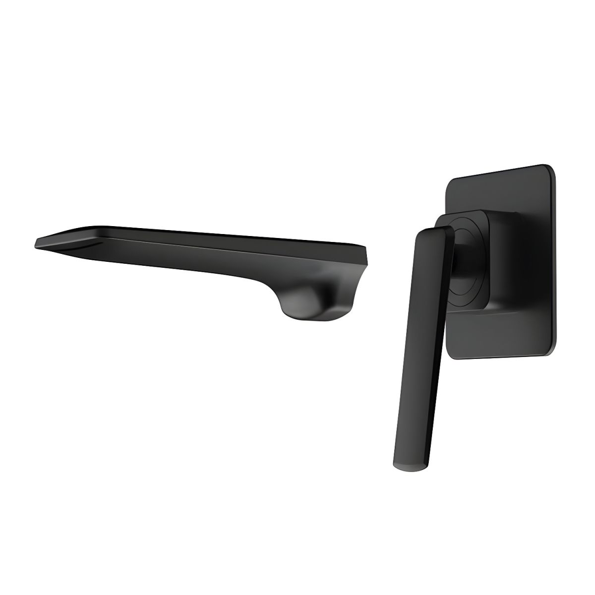 Huvalle | Waterfall Spout Wall Mounted Bathroom Basin Tap