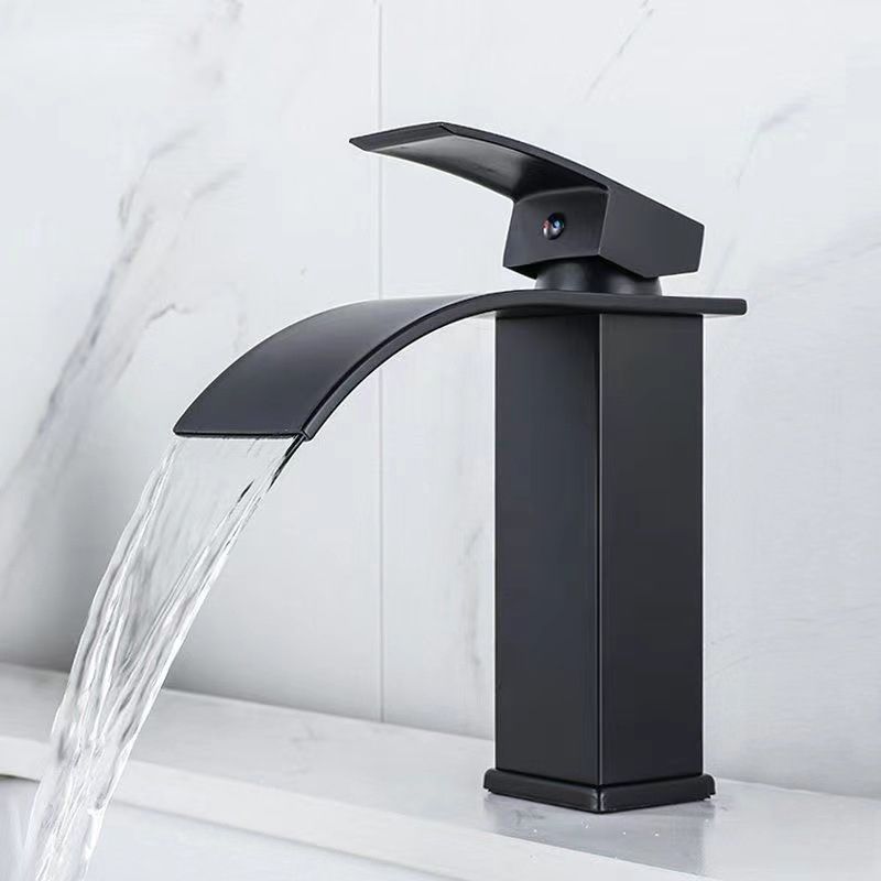 Kestrum | Contemporary Arched Column Waterfall Bathroom Sink Tap