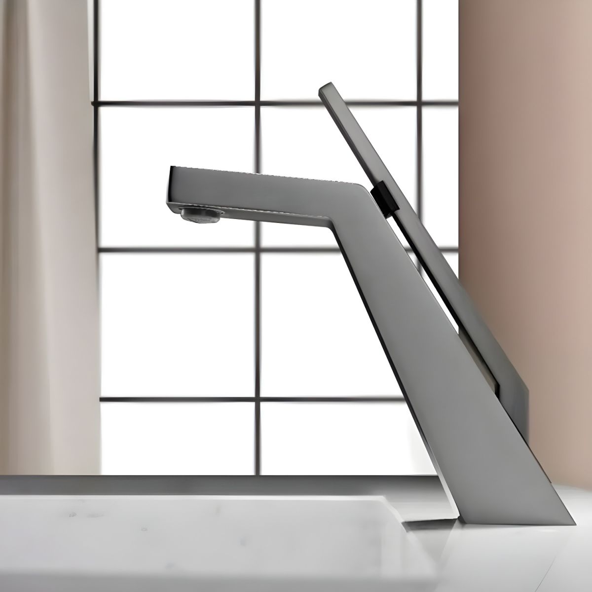 Hjalmvic | Arched Column Silhouette Single Lever Bathroom Sink Tap