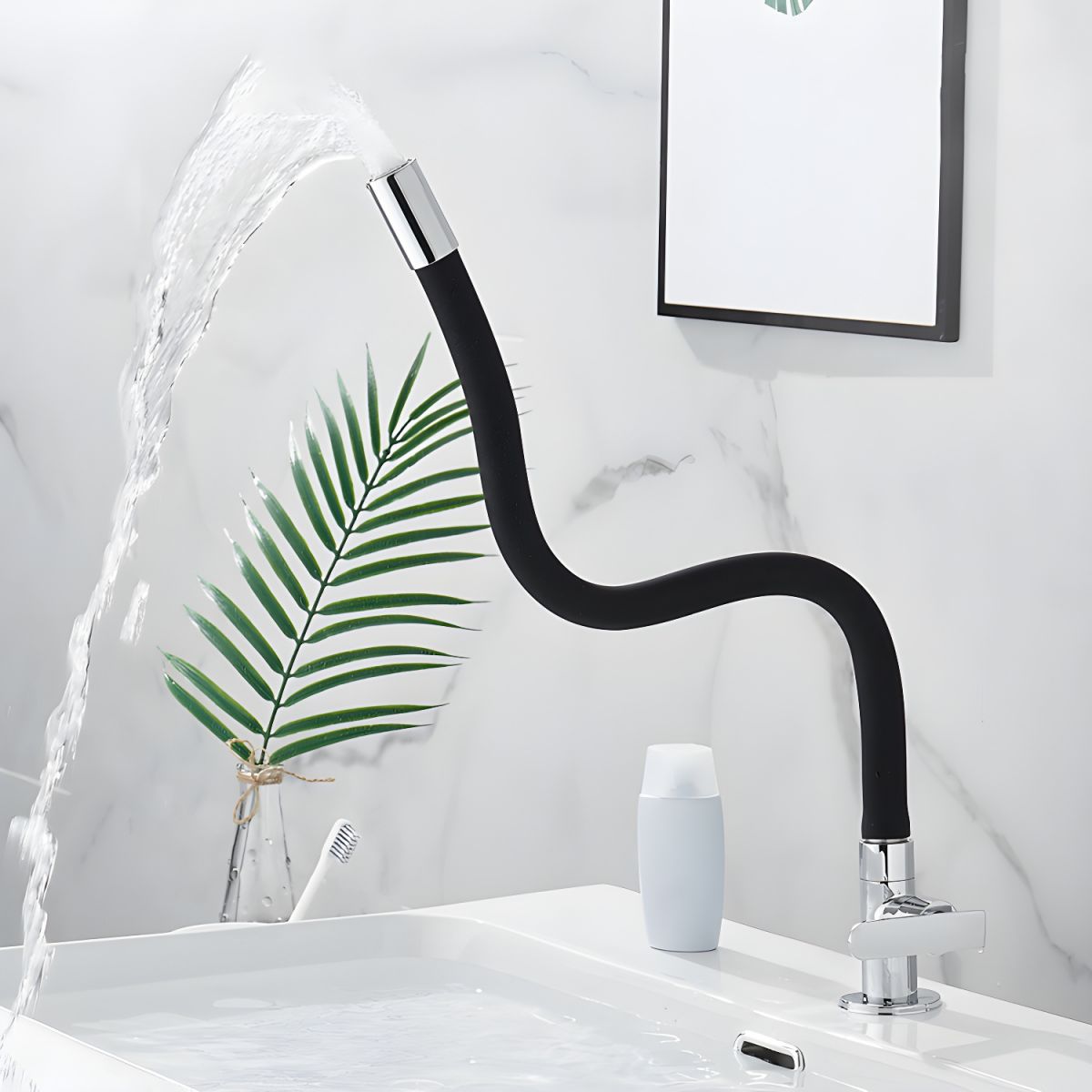 Videnar | Sleek High Arc Tubular Single Lever Kitchen Sink Tap
