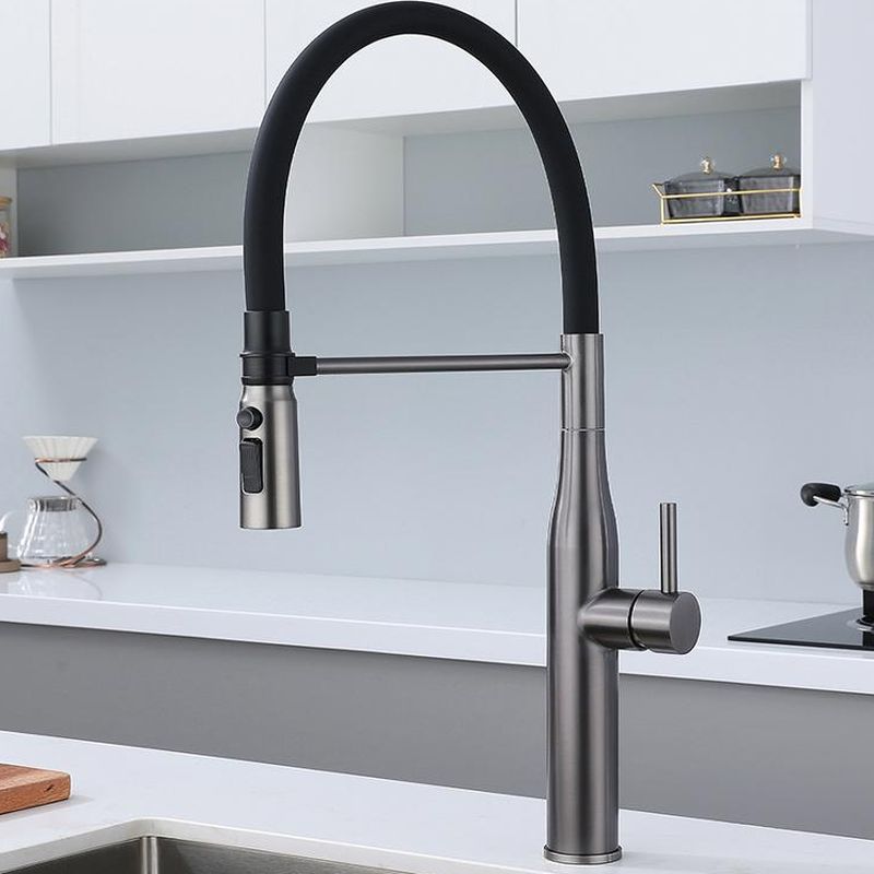 Aerisund | Industrial Arched Profile Retractable Spout Kitchen Sink Mixer Tap