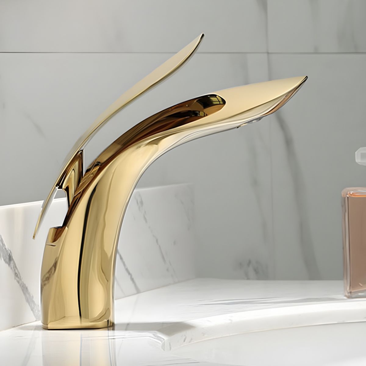 Jorthic | Modern Tapered Pedestal Profile Vessel Bathroom Basin Tap
