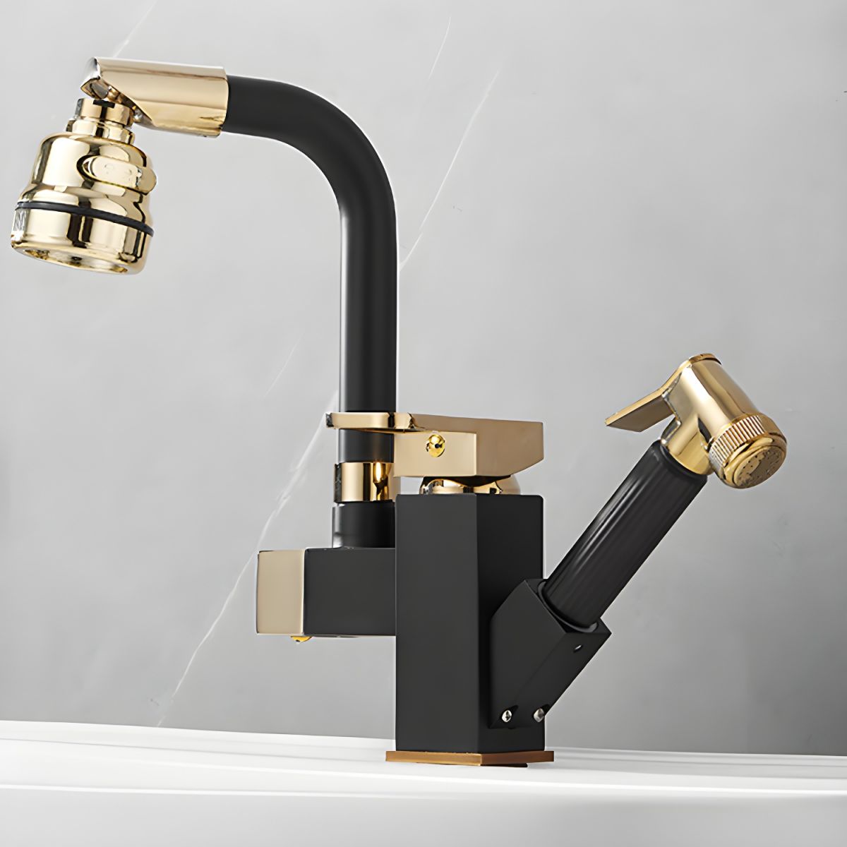 Sylthor | Luxury Swivel Spout High Arc Vessel Bathroom Sink Tap