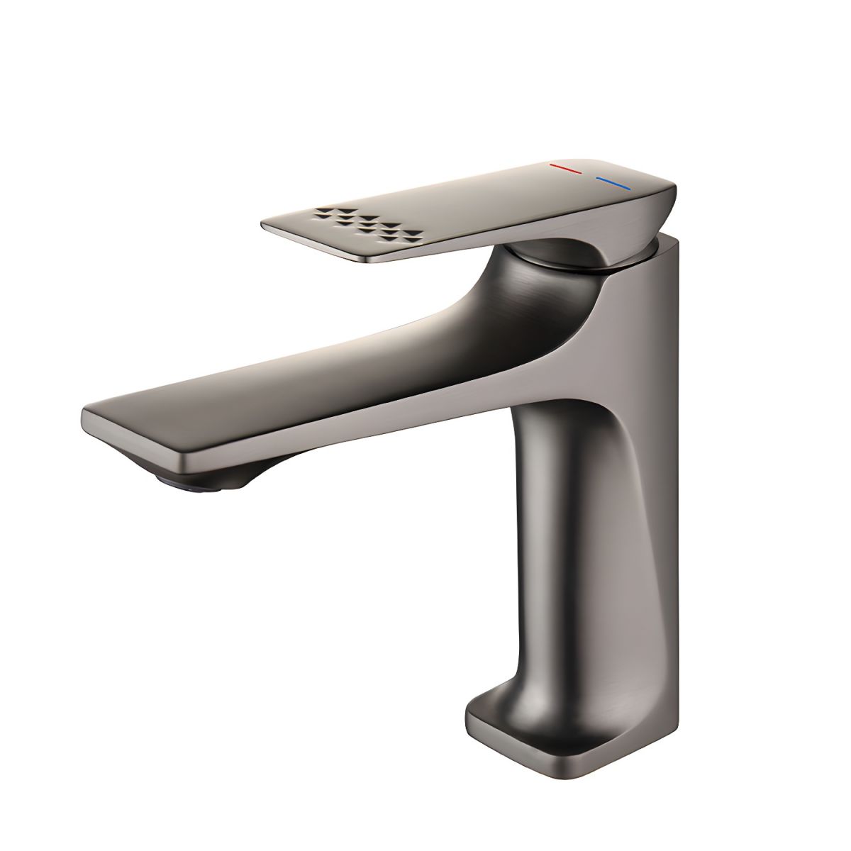 Hjalmrun | Modern Geometric Arched Single Lever Bathroom Sink Tap