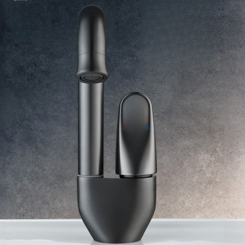 Kystvalla | Modern Curved Profile Swivel Bathroom Basin Tap