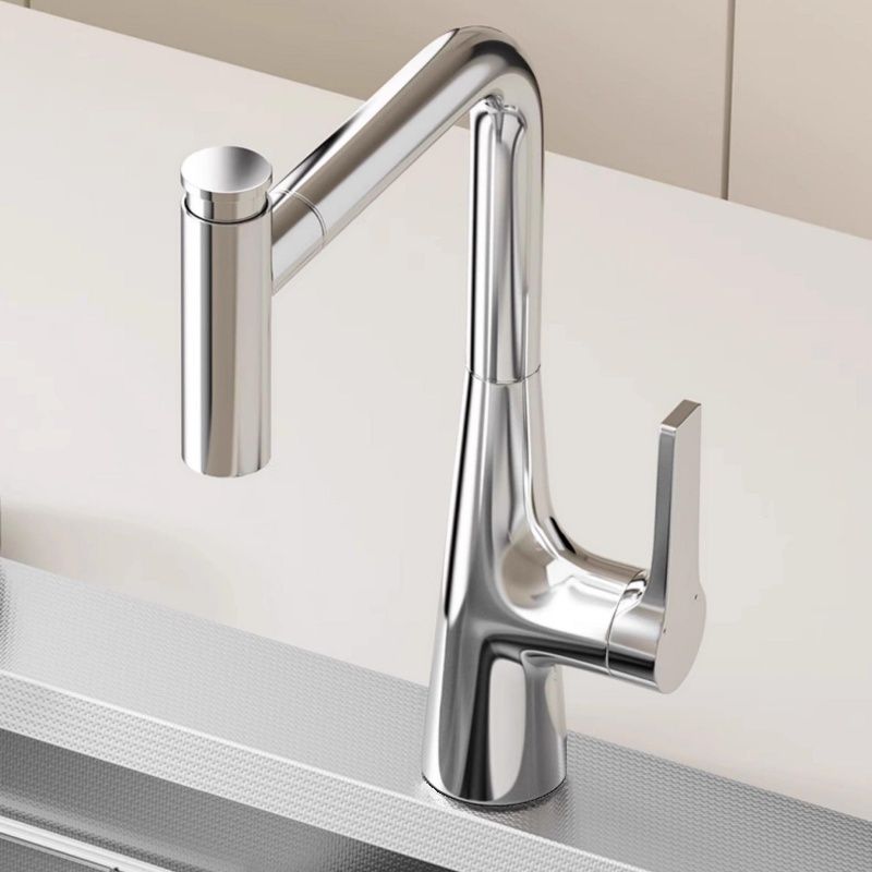 Kytherun | Modern L-Shaped Swivel Spout Kitchen Sink Mixer Tap