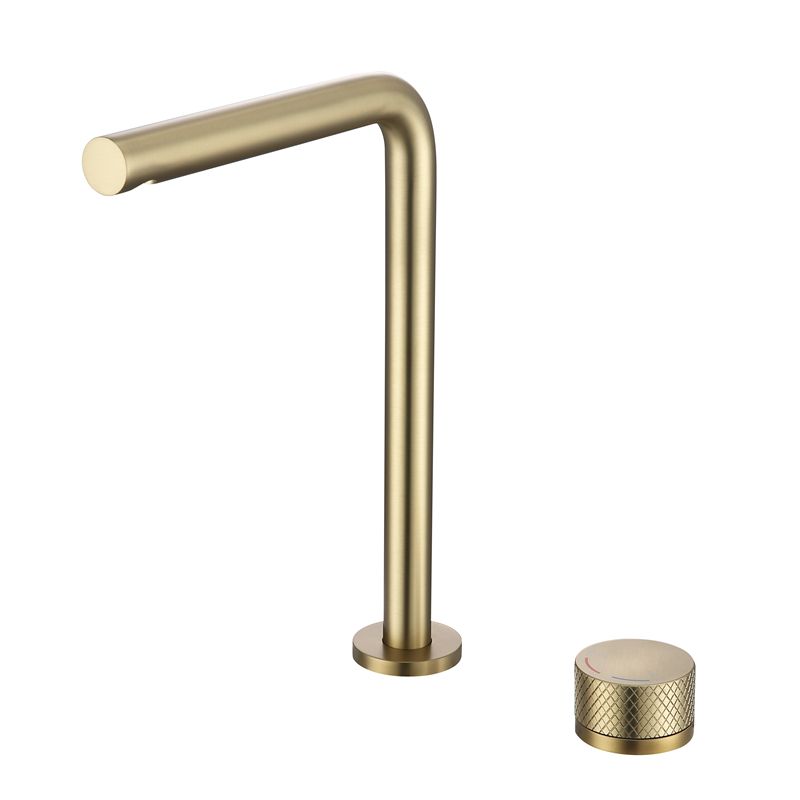 Lysivalla | Modern High Arc Tubular Silhouette Swivel Vessel Bathroom Sink Tap