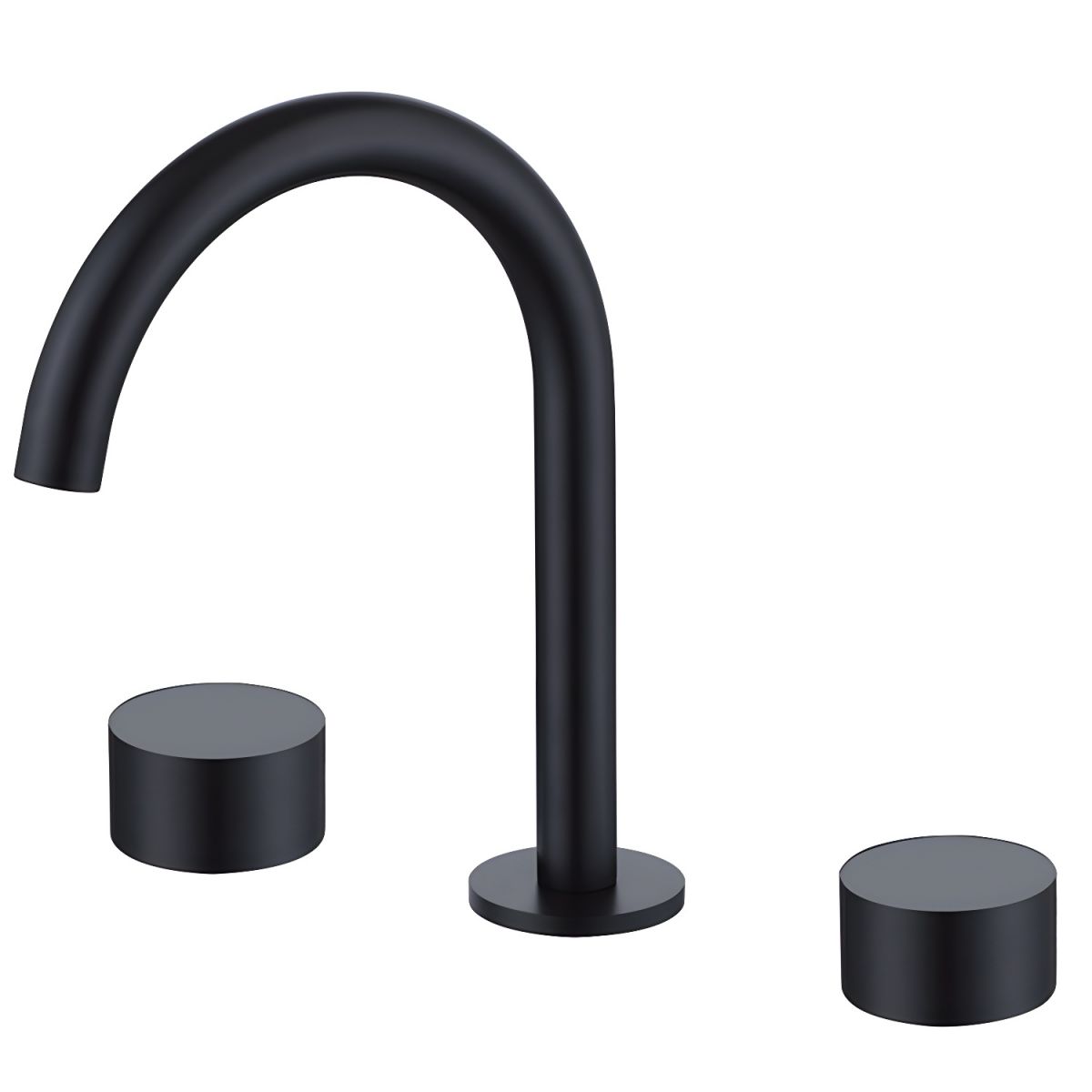 Juvallure | Modern Arched Silhouette Widespread Dual Handle Bathroom Sink Tap