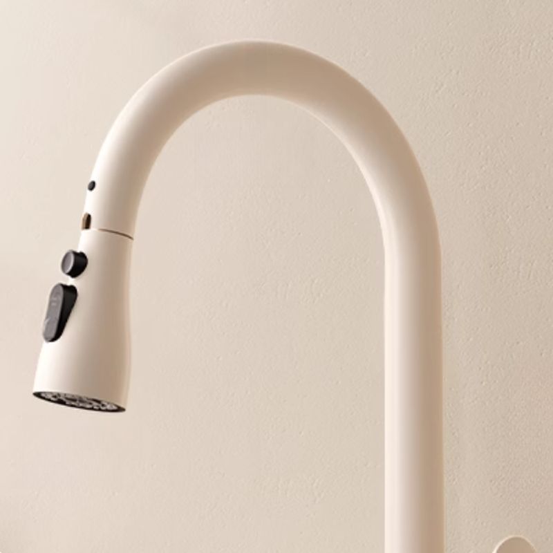 Elvarken | Nordic Gooseneck Pull Out Swivel Spout Kitchen Sink Mixer Tap