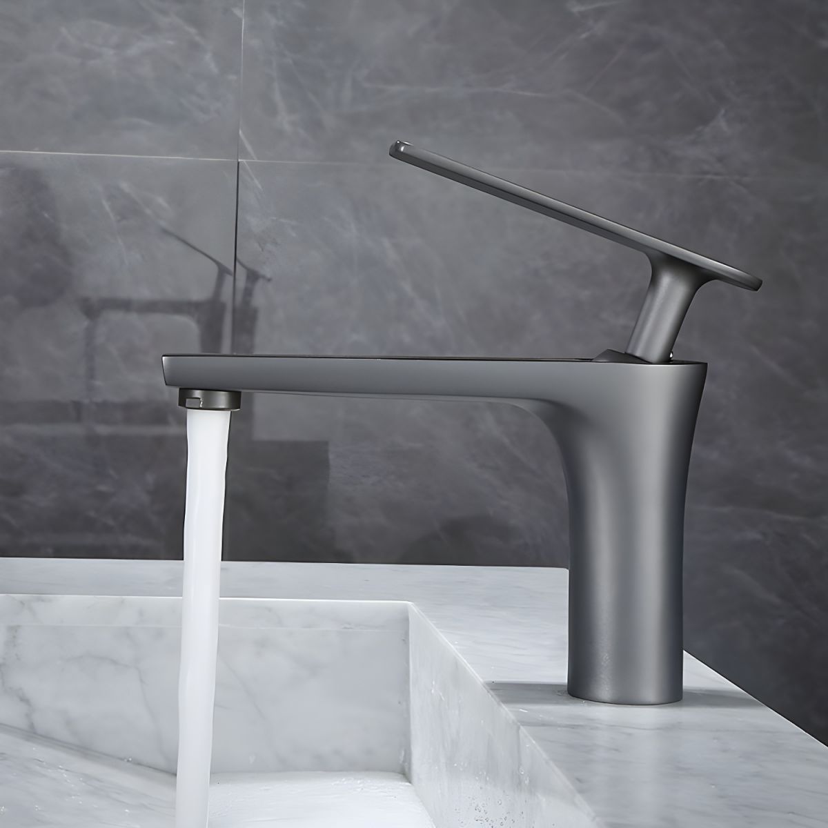 Kestrum | Modern Arched Column Bathroom Basin Tap