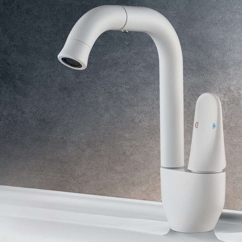 Kystvalla | Modern Curved Profile Swivel Bathroom Basin Tap