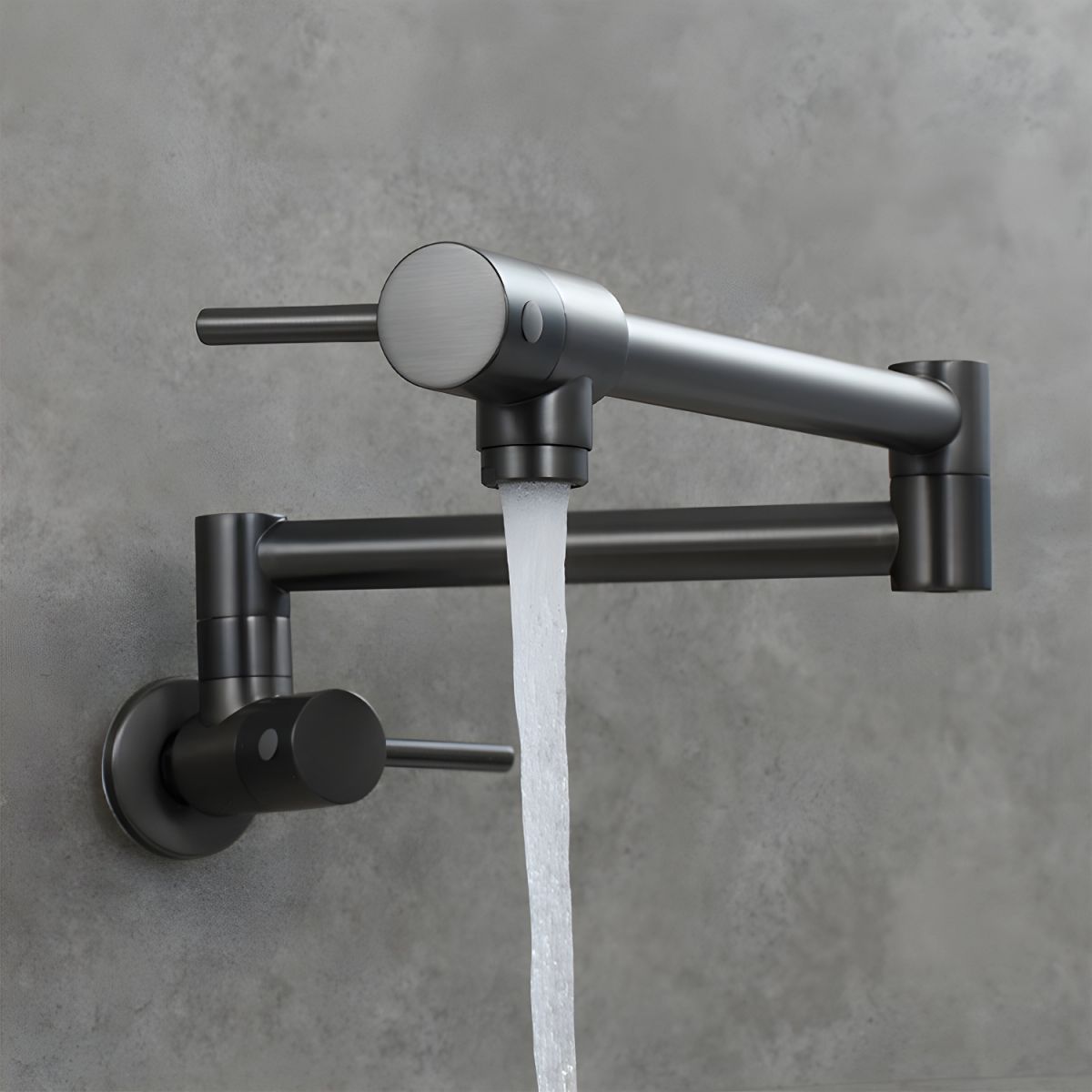 Sylvord | Modern Wall Mounted Folding Articulated Arm Kitchen Pot Filler Tap
